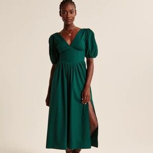 Abercrombie Midi Dress size L, Teal Color